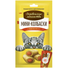 Мини-колбаски с пюре из лосося, 4х10г