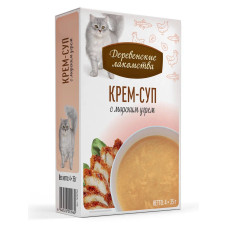 Крем-суп с морским угрём, пауч 35г*4шт