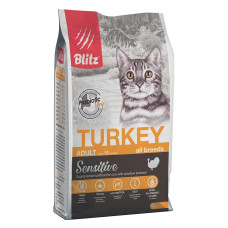 BLITZ ADULT CATS TURKEY/сухой корм для взрослых   кошек с Индейкой/10 кг