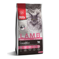 BLITZ ADULT CATS LAMB /сухой корм для взрослых  кошек с Ягненком/ 0,4 кг