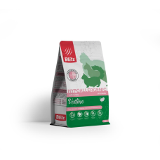 Blitz Cat Vetline Hypoallergenic корм диетический полнорационный д/кошек при пищевой аллергии, непереносимости, атопическом дерматите, 0.4 кг