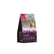Blitz Adult SALMON & RICE Sensitive (лосось и рис) корм для взрослых собак всех пород,1,8 кг Blitz Adult SALMON & RICE Sensitive (лосось и рис) корм для взрослых собак всех пород,1,8 кг