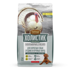 Холистик Премьер, д/соб. сред. и круп. «Индейка с рисом»,12кг