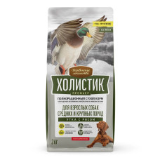 Холистик Премьер, д/соб. сред. и круп. «Утка с рисом», 2кг